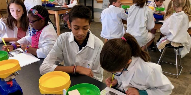 Students at Wood Acres School